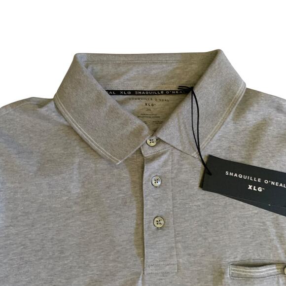 Shaquille O'Neal XLG Men's Size 2XL Comfort Stretch Tipped Polo Shirt Brand New - Picture 4 of 16